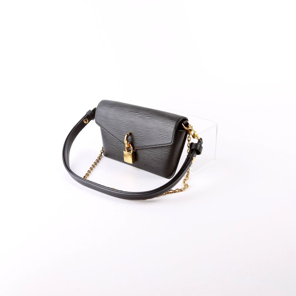 Louis Vuitton Padlock on Strap Epi Black