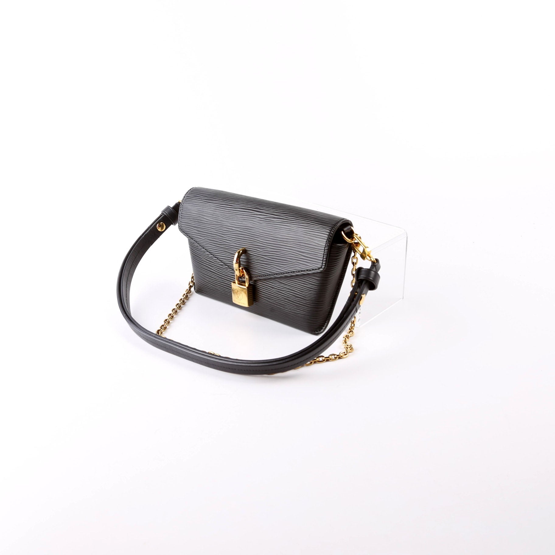 Louis Vuitton Padlock on Strap Epi Black