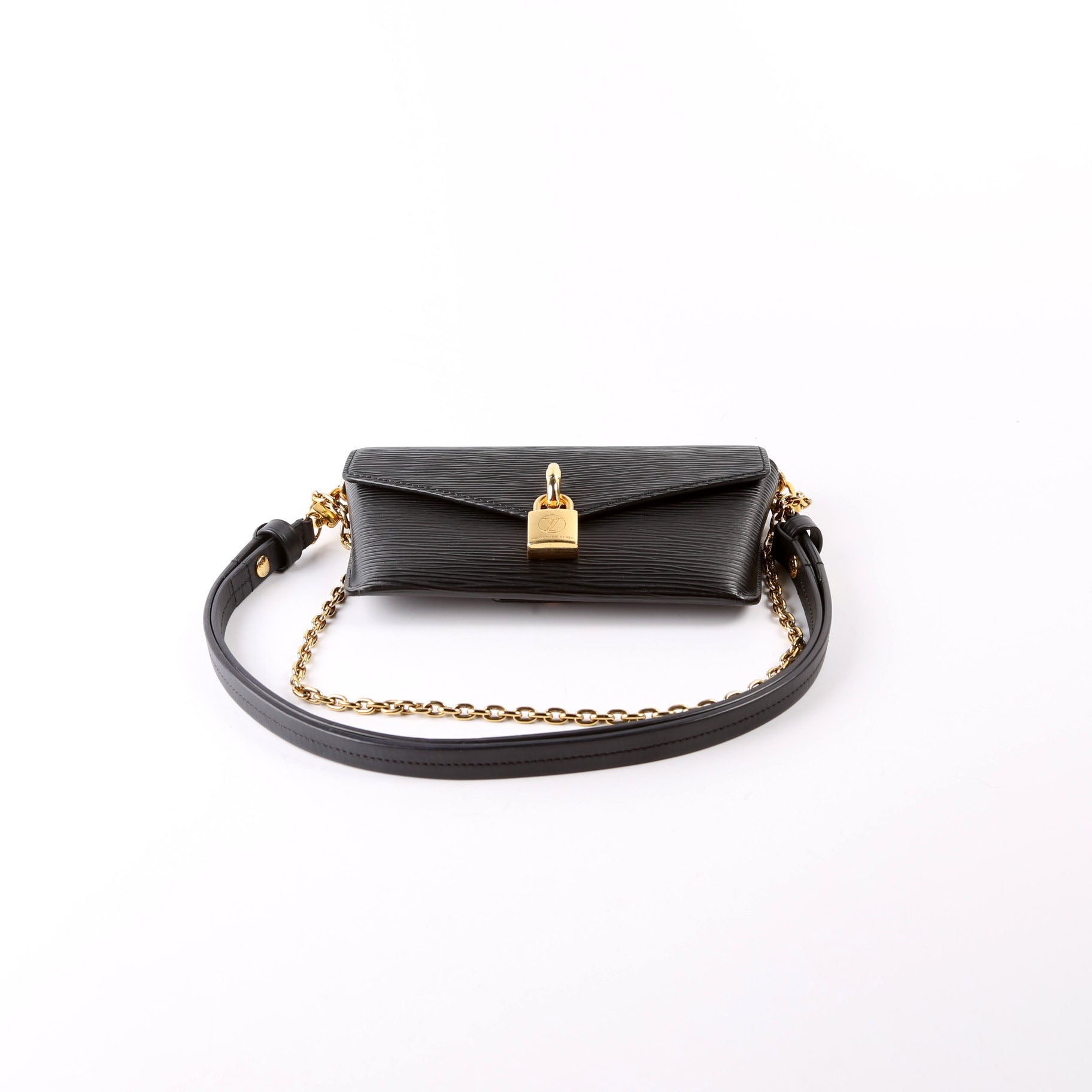 Louis Vuitton Padlock on Strap Epi Black