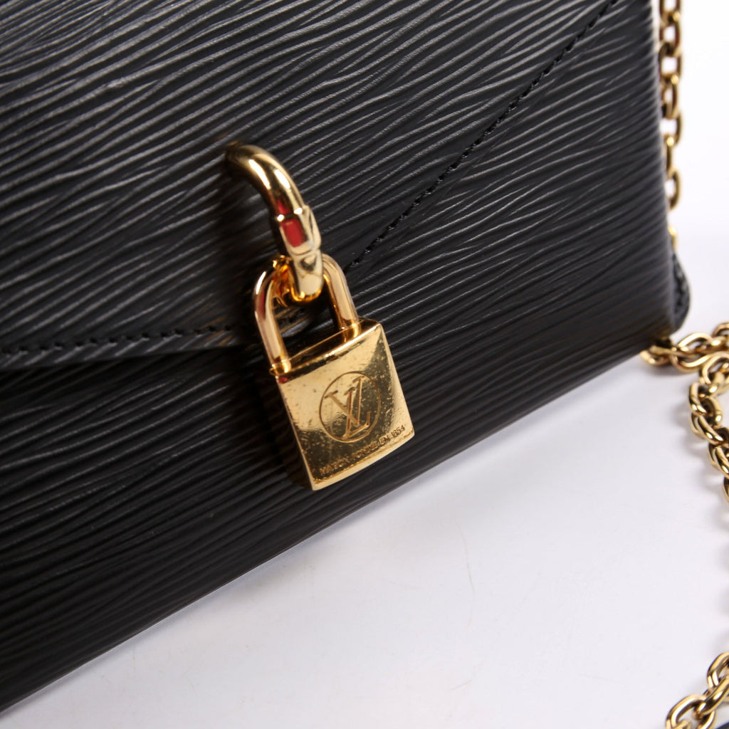 Louis Vuitton Padlock on Strap Epi Black