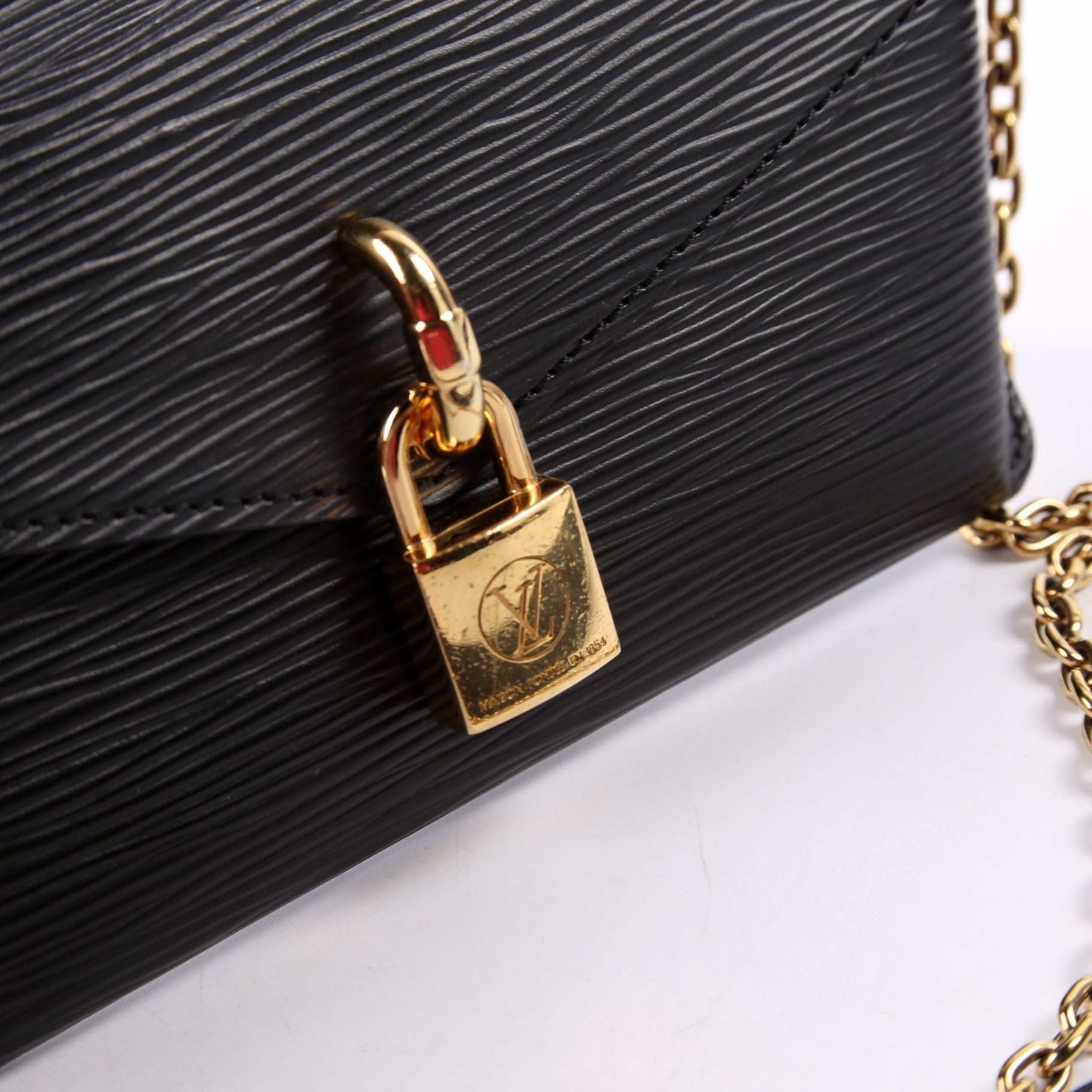 Louis Vuitton Padlock on Strap Epi Black