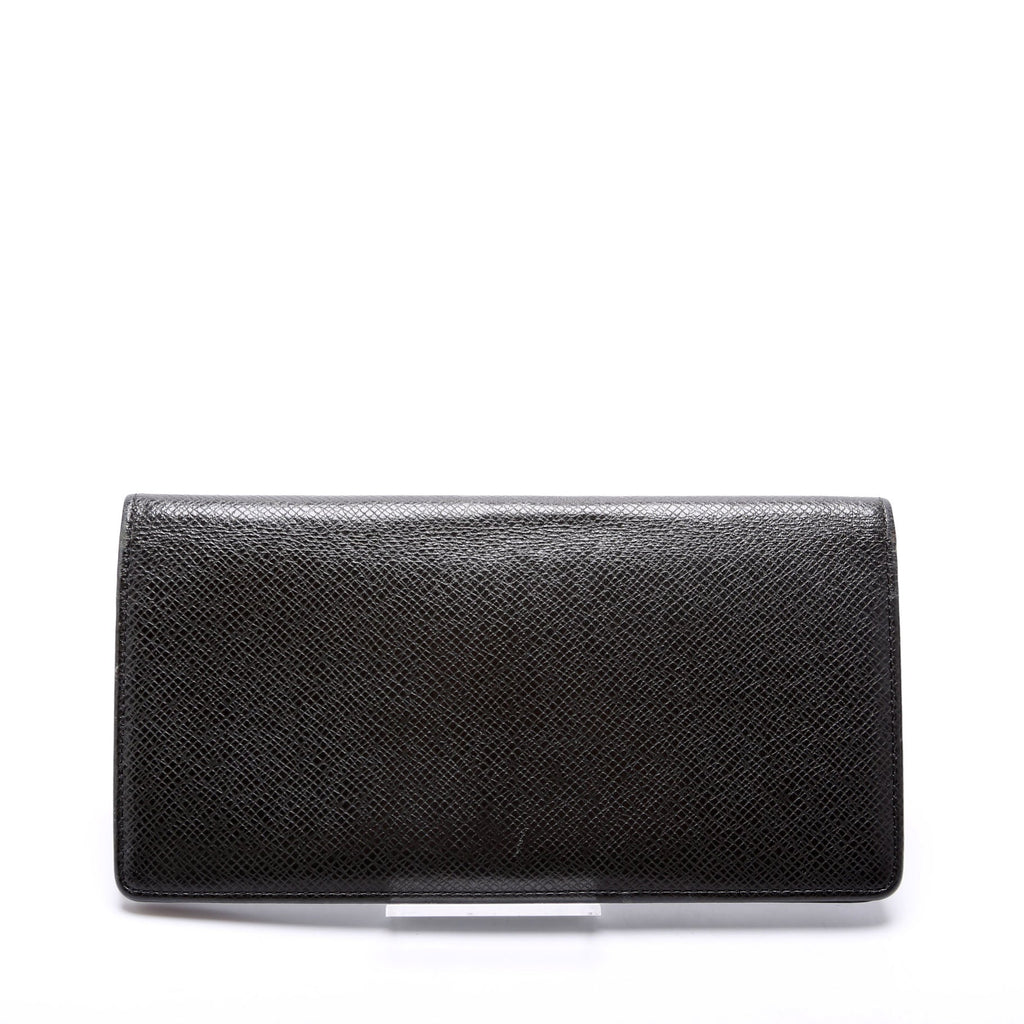 Louis Vuitton Brazza Wallet Taiga Black