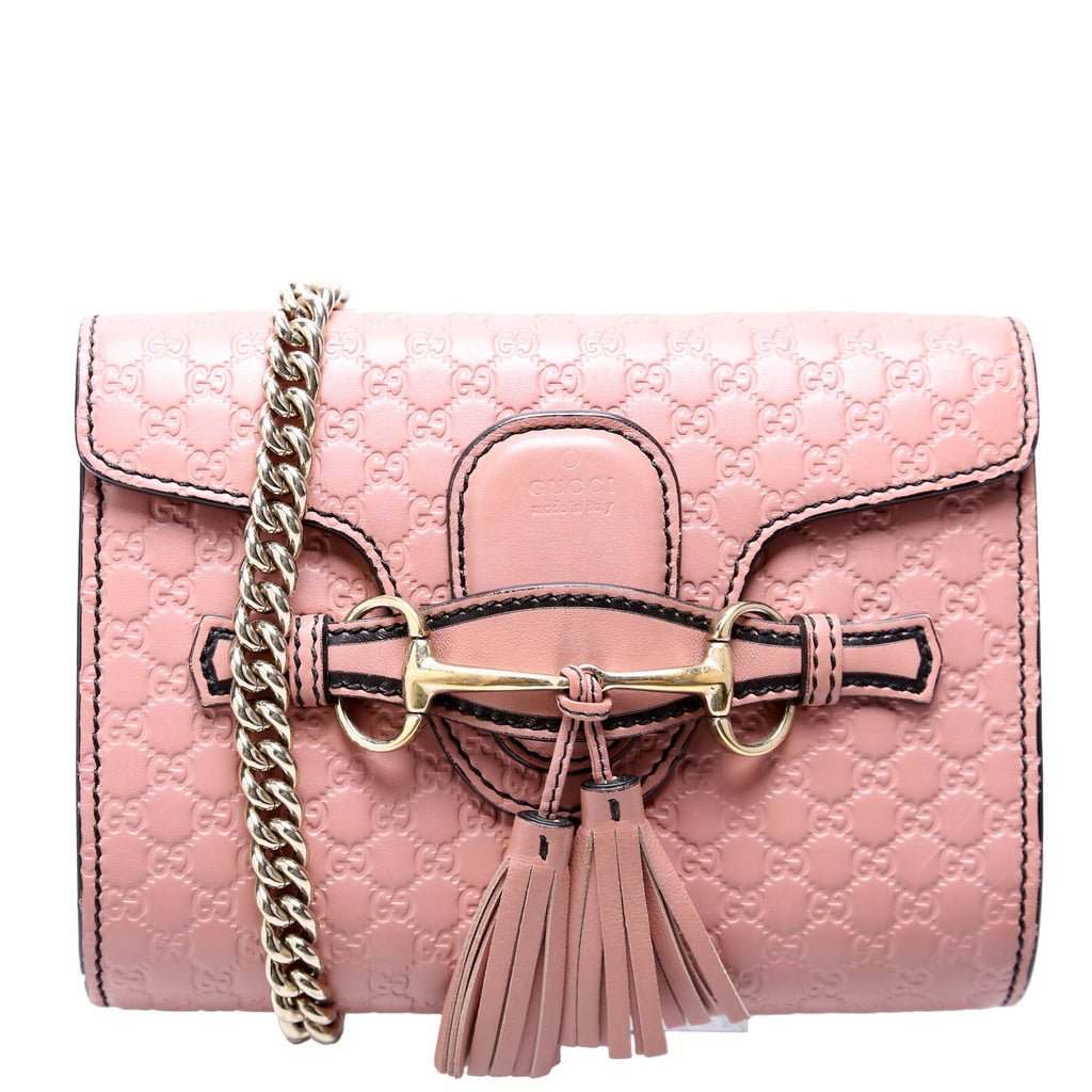 Gucci 449636 Micro Guccissima Mini Emily Shoulder Pink