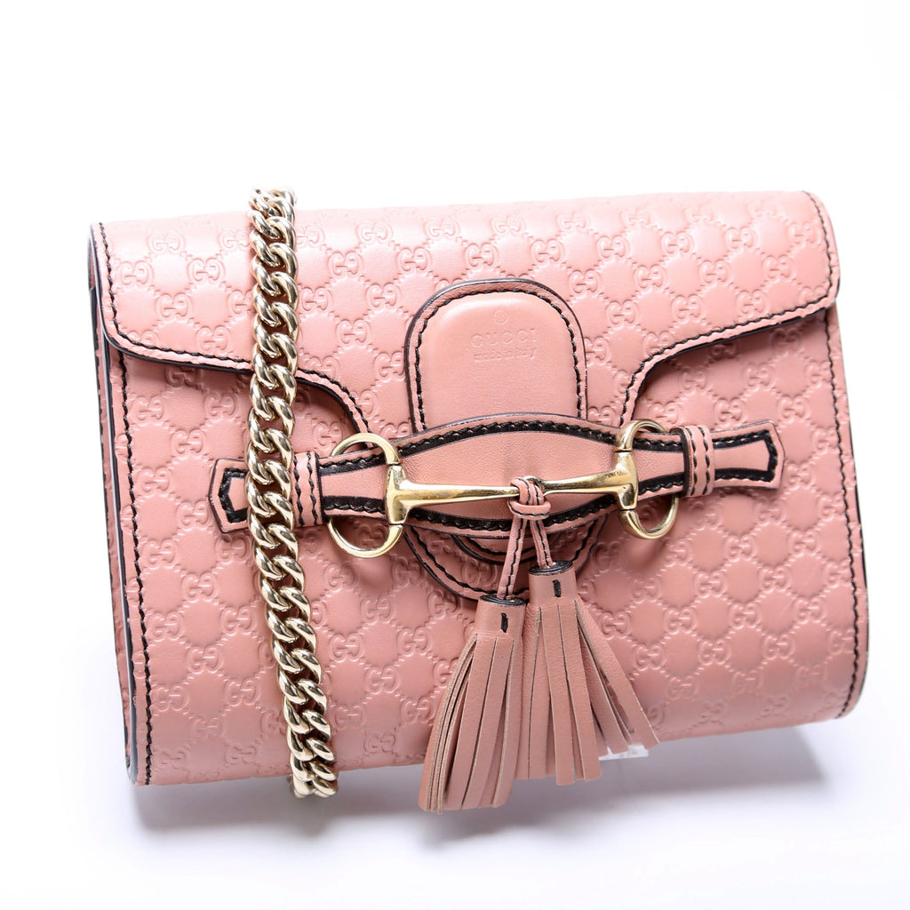 Gucci 449636 Micro Guccissima Mini Emily Shoulder Pink