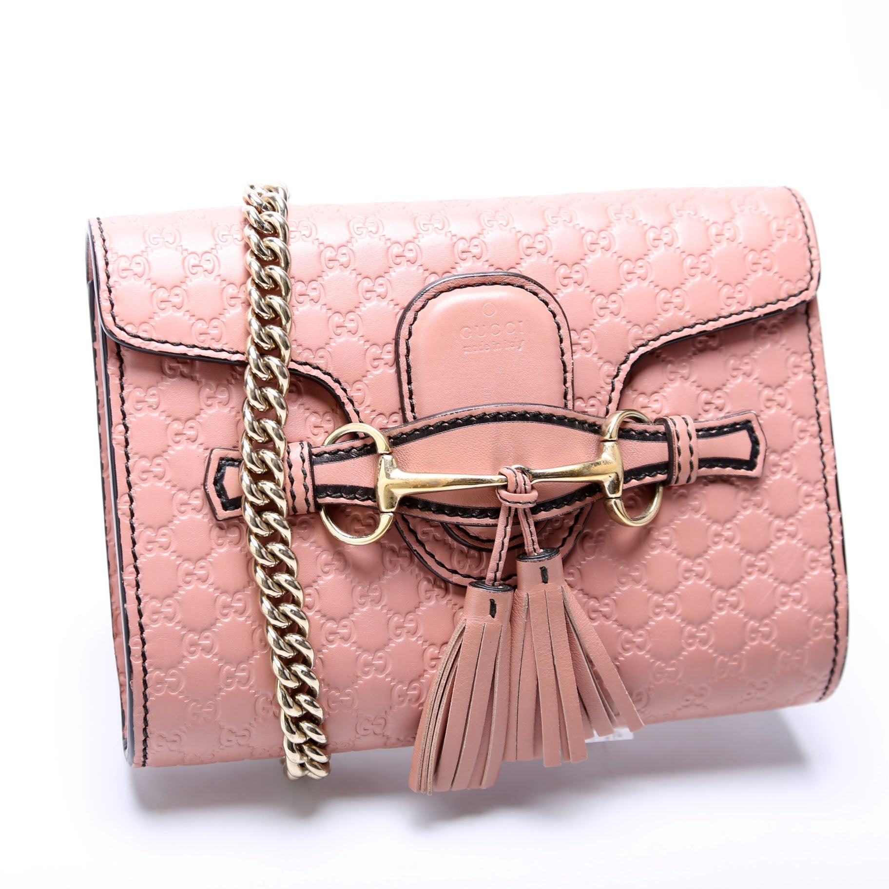 Gucci 449636 Micro Guccissima Mini Emily Shoulder Pink