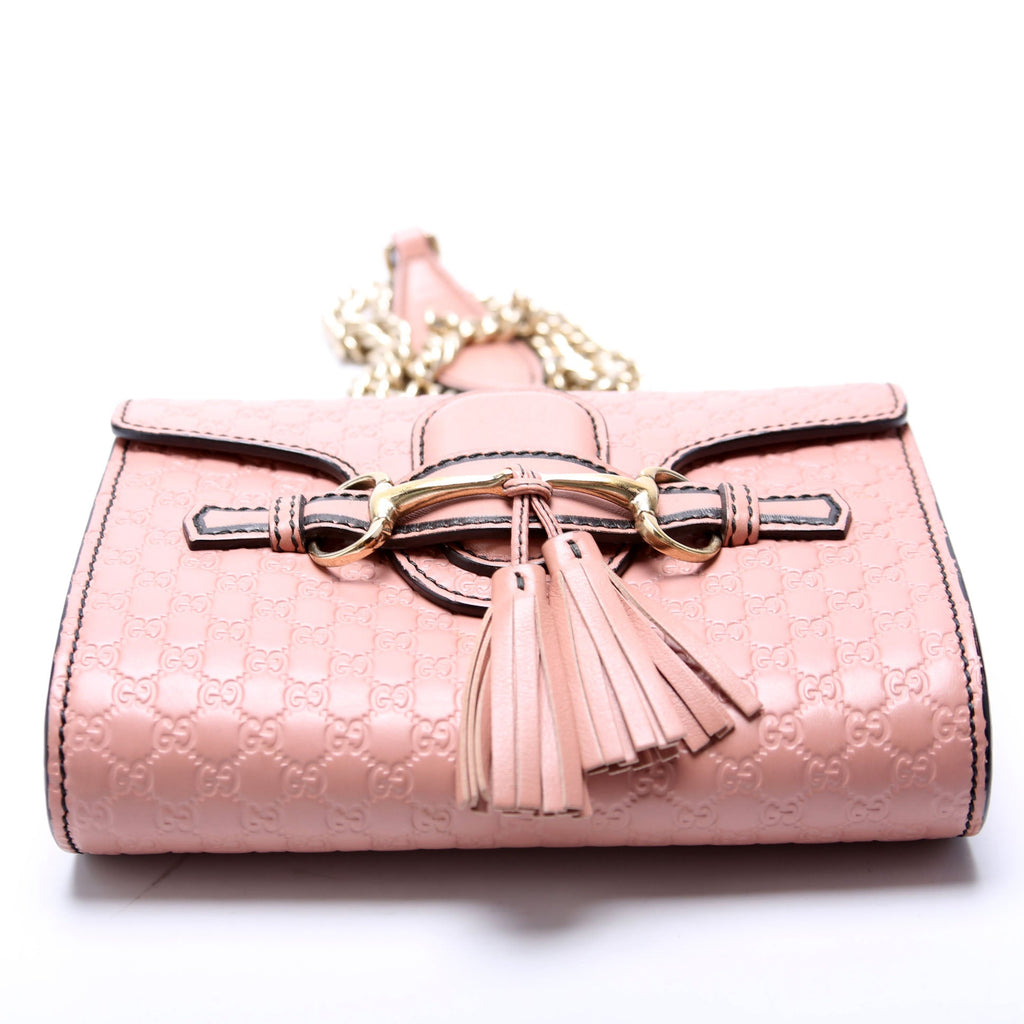 Gucci 449636 Micro Guccissima Mini Emily Shoulder Pink
