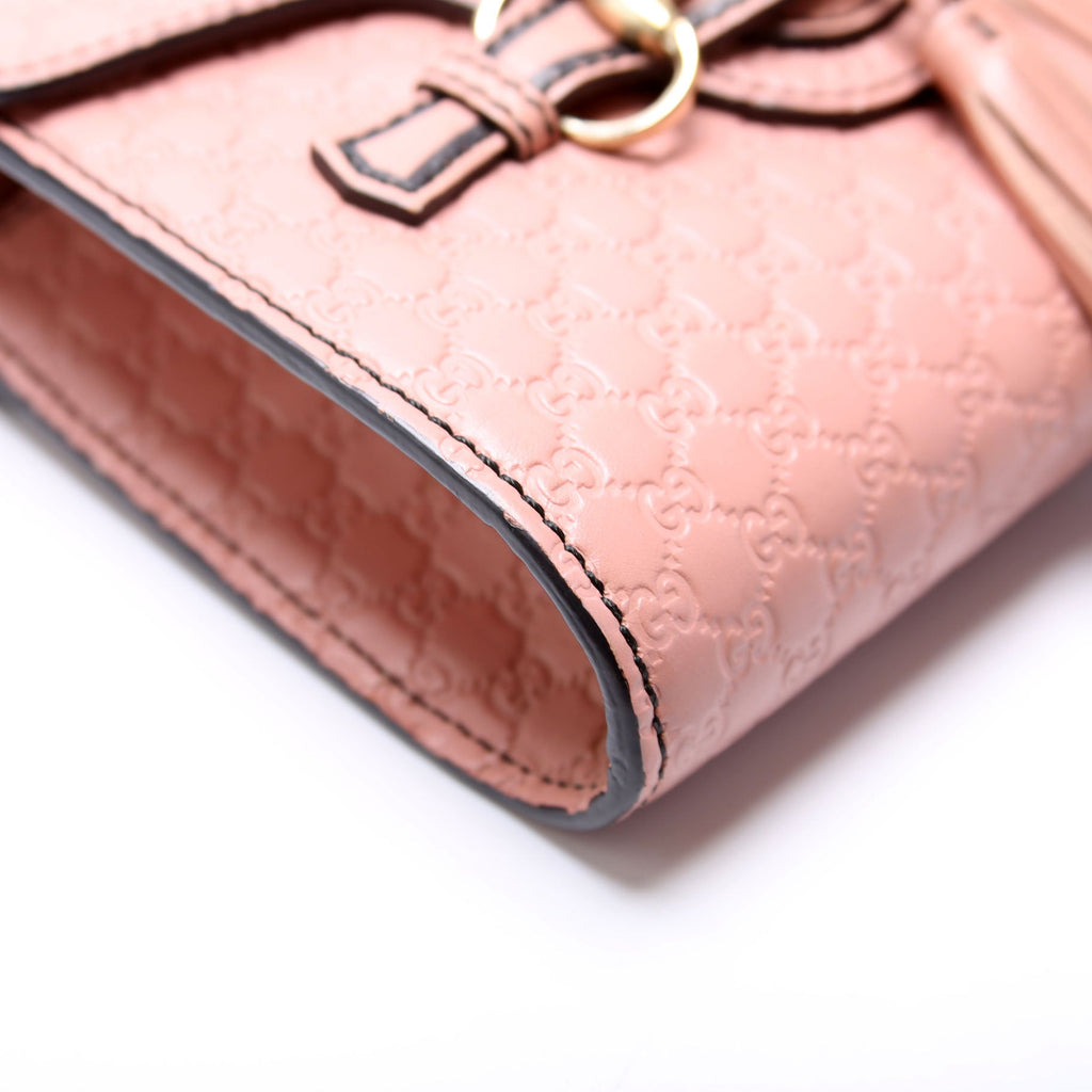Gucci 449636 Micro Guccissima Mini Emily Shoulder Pink