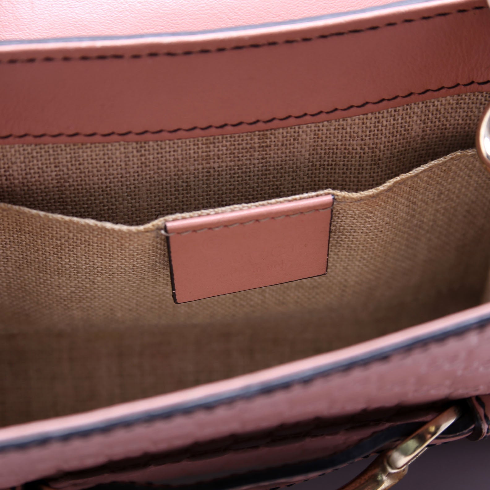 Gucci 449636 Micro Guccissima Mini Emily Shoulder Pink
