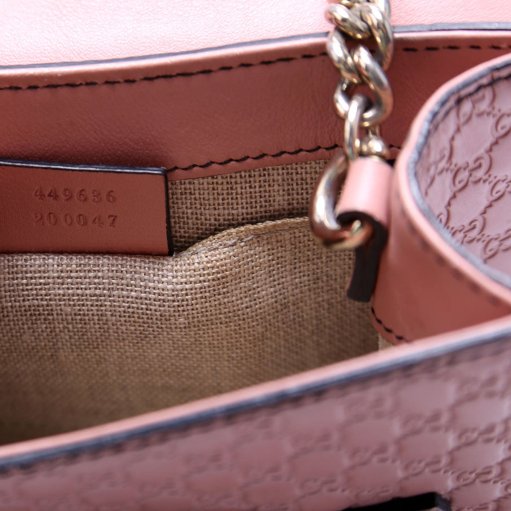 Gucci 449636 Micro Guccissima Mini Emily Shoulder Pink