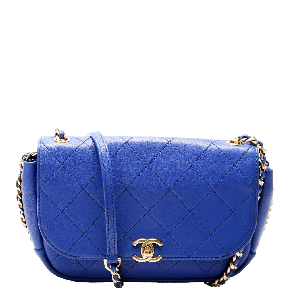 Chanel Casual Trip Flap Shoulder Bag Quilted Calfskin 27M
