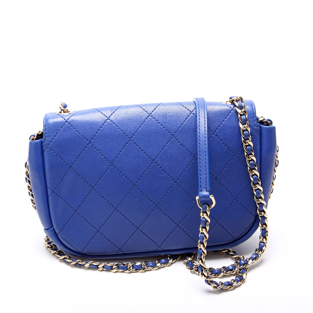 Chanel Casual Trip Flap Shoulder Bag Quilted Calfskin 27M