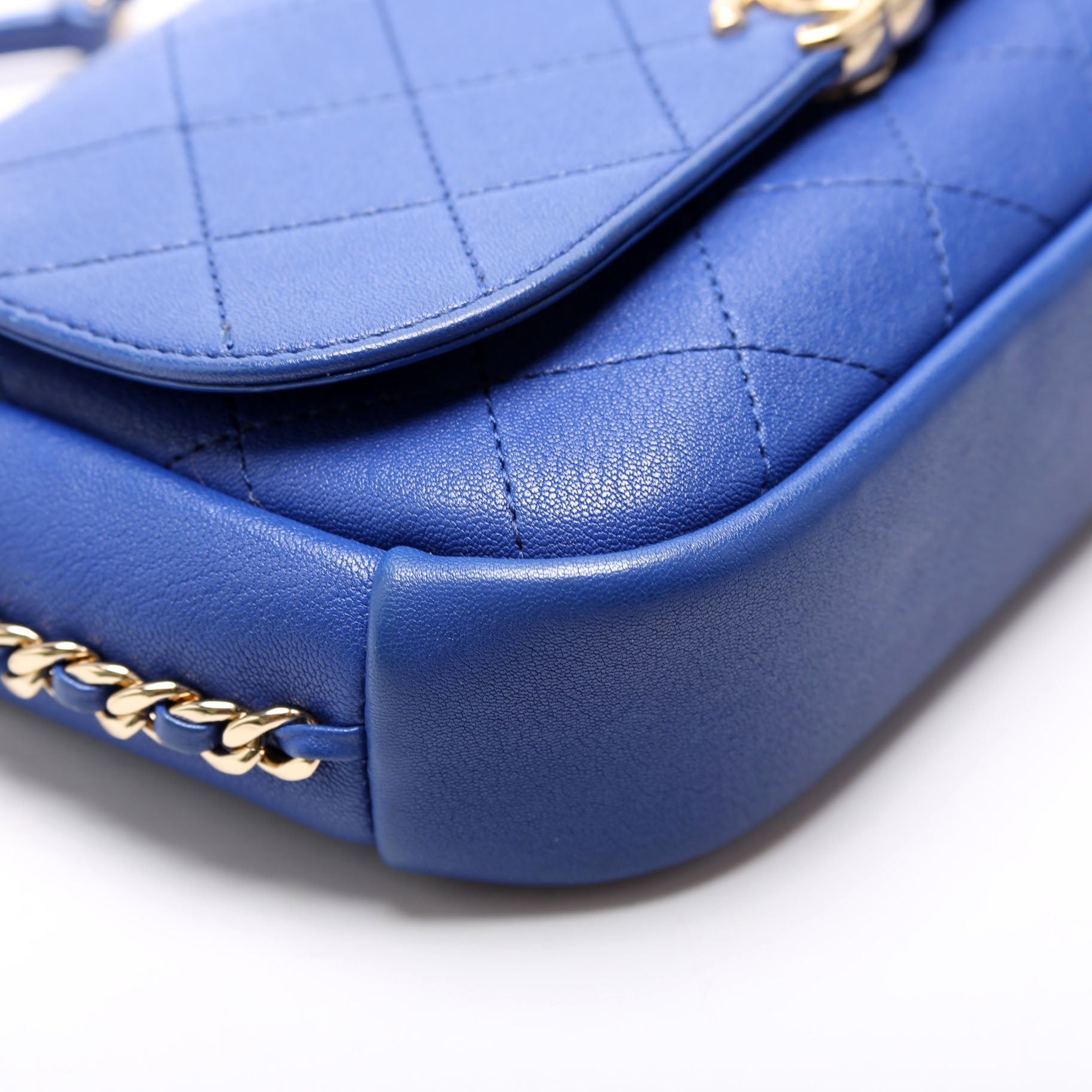 Chanel Casual Trip Flap Shoulder Bag Quilted Calfskin 27M