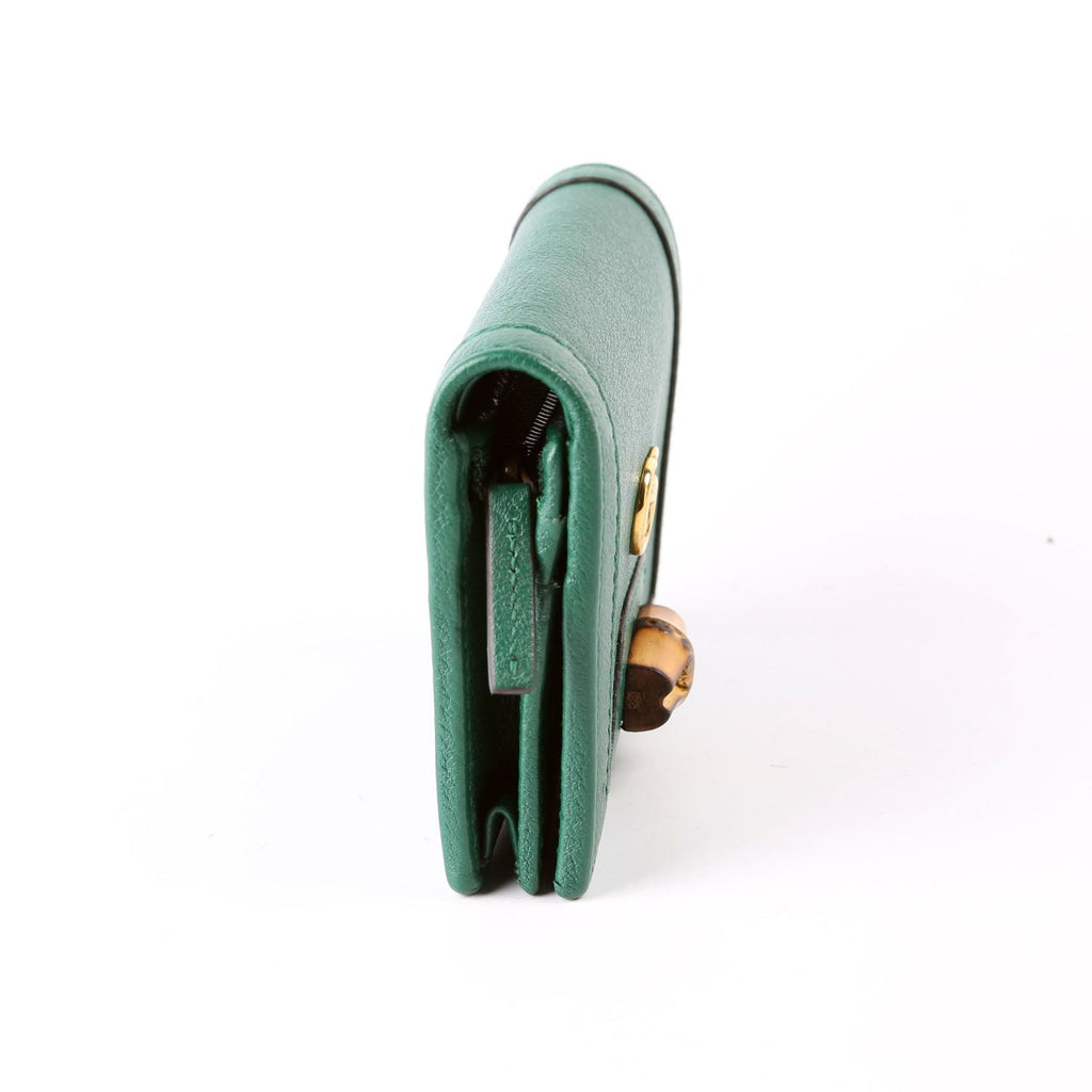 Gucci 658244 Diana Card Case Wallet Green