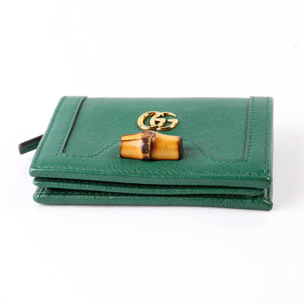 Gucci 658244 Diana Card Case Wallet Green