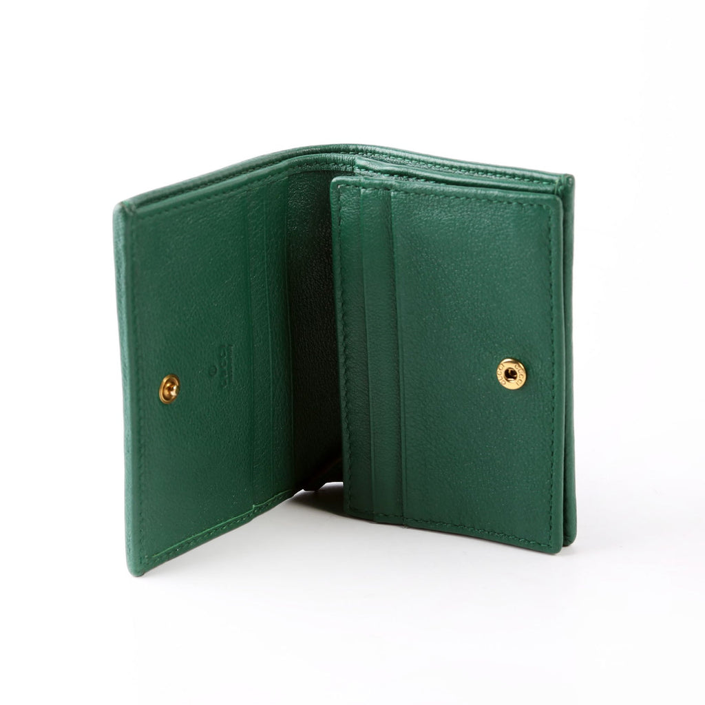 Gucci 658244 Diana Card Case Wallet Green