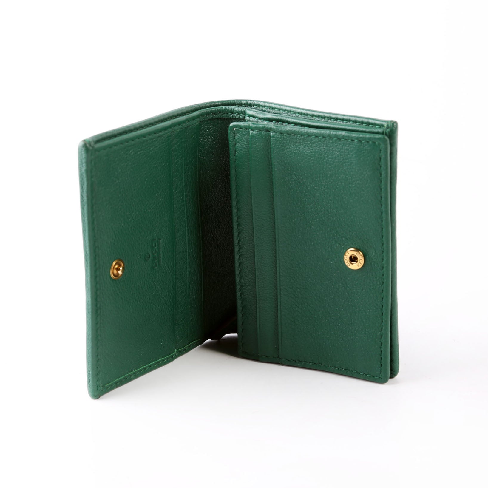 Gucci 658244 Diana Card Case Wallet Green