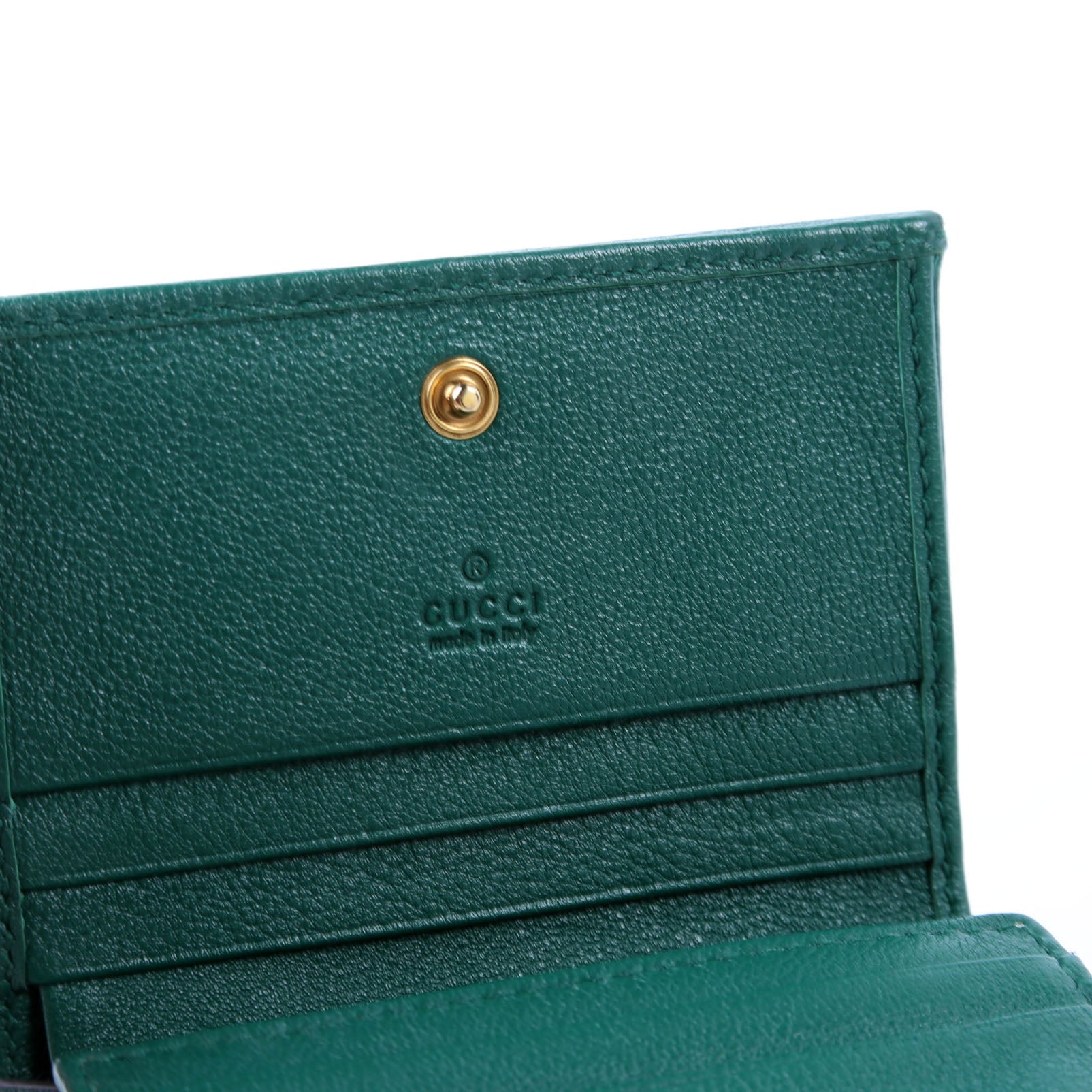 Gucci 658244 Diana Card Case Wallet Green