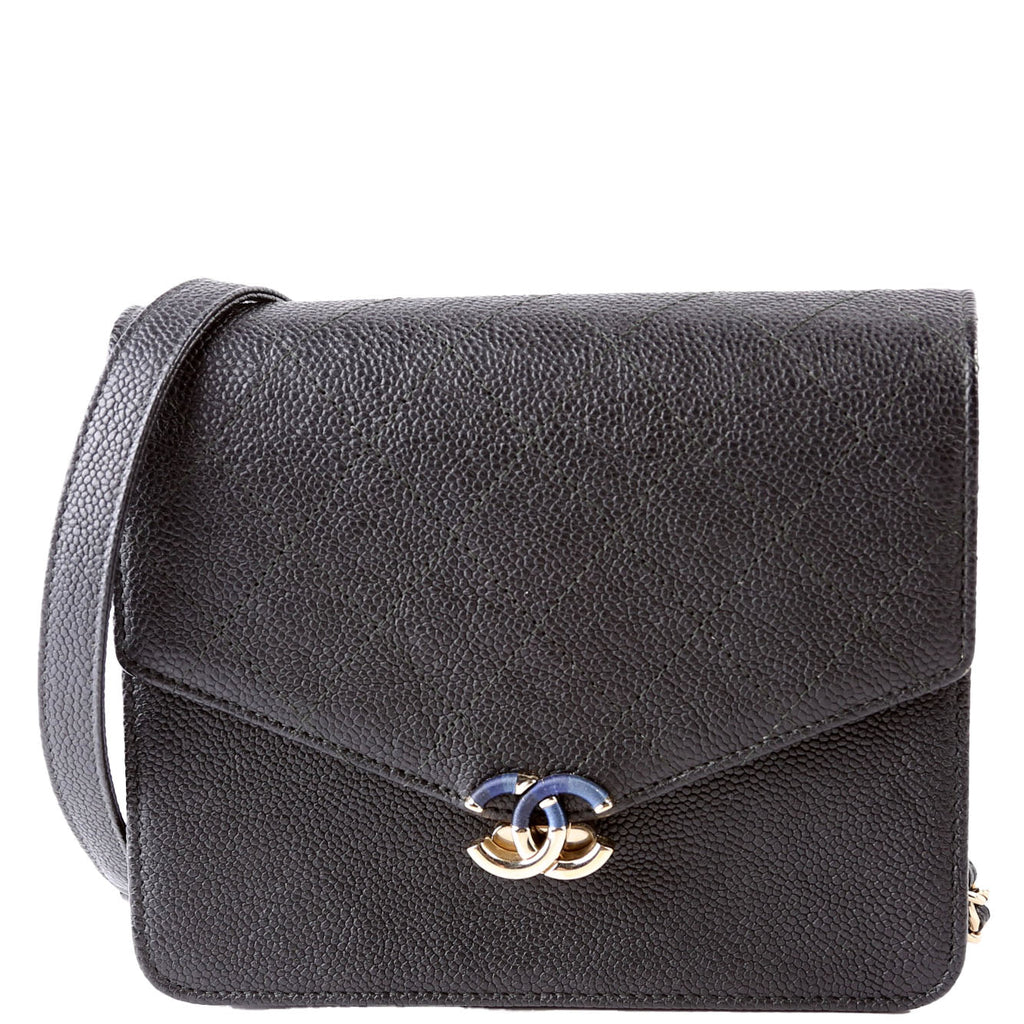 Chanel WOC Square Cuba Grained Calfskin Black