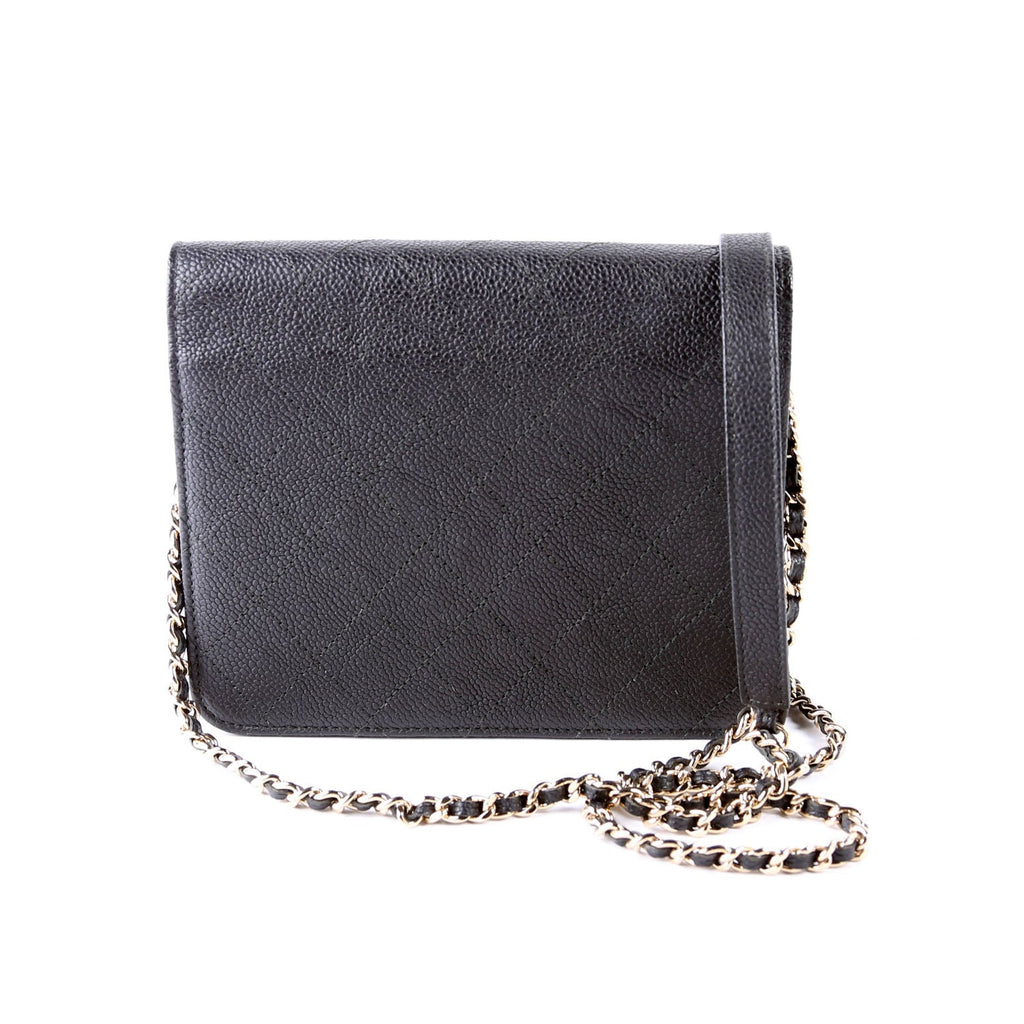 Chanel WOC Square Cuba Grained Calfskin Black