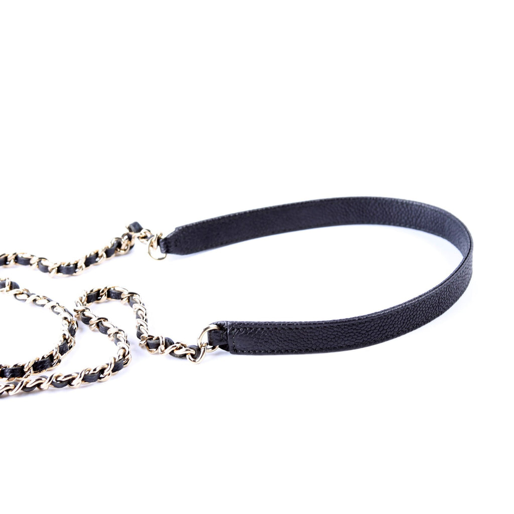 Chanel WOC Square Cuba Grained Calfskin Black