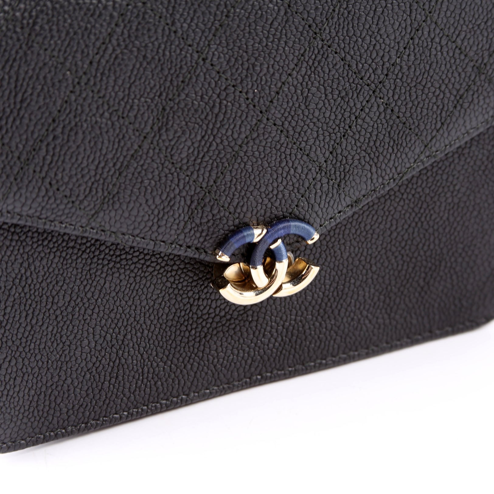 Chanel WOC Square Cuba Grained Calfskin Black