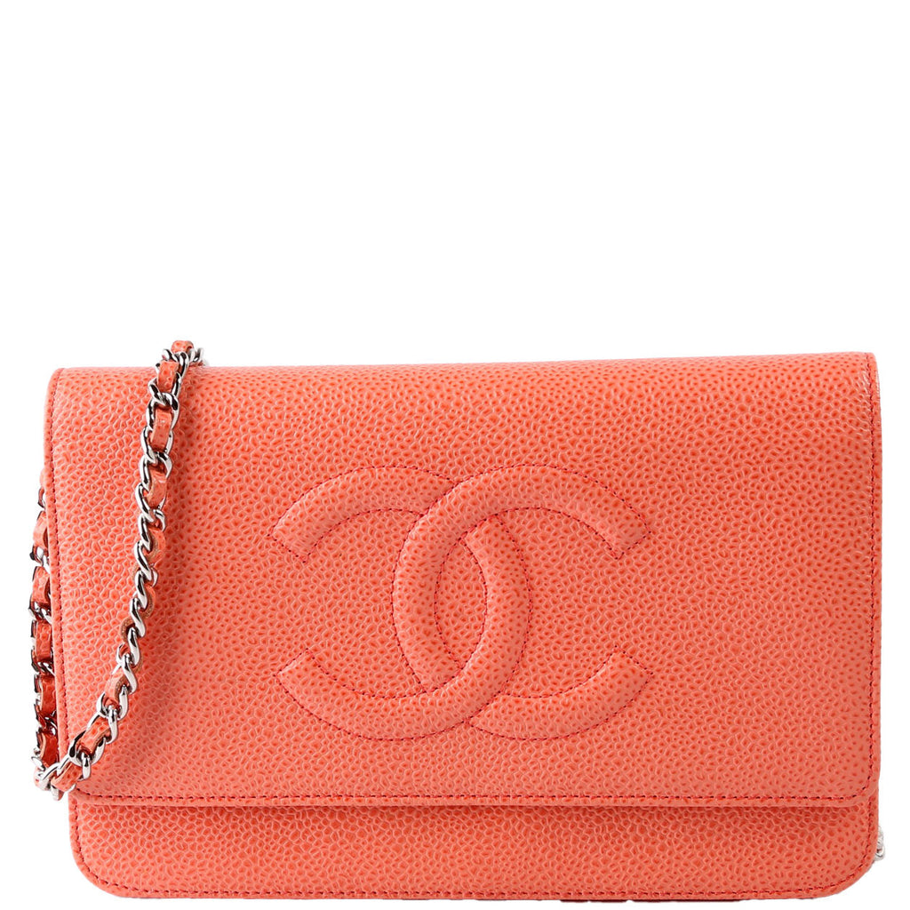 Chanel WOC Timeless CC Caviar Coral