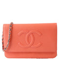 Chanel WOC Timeless CC Caviar Coral