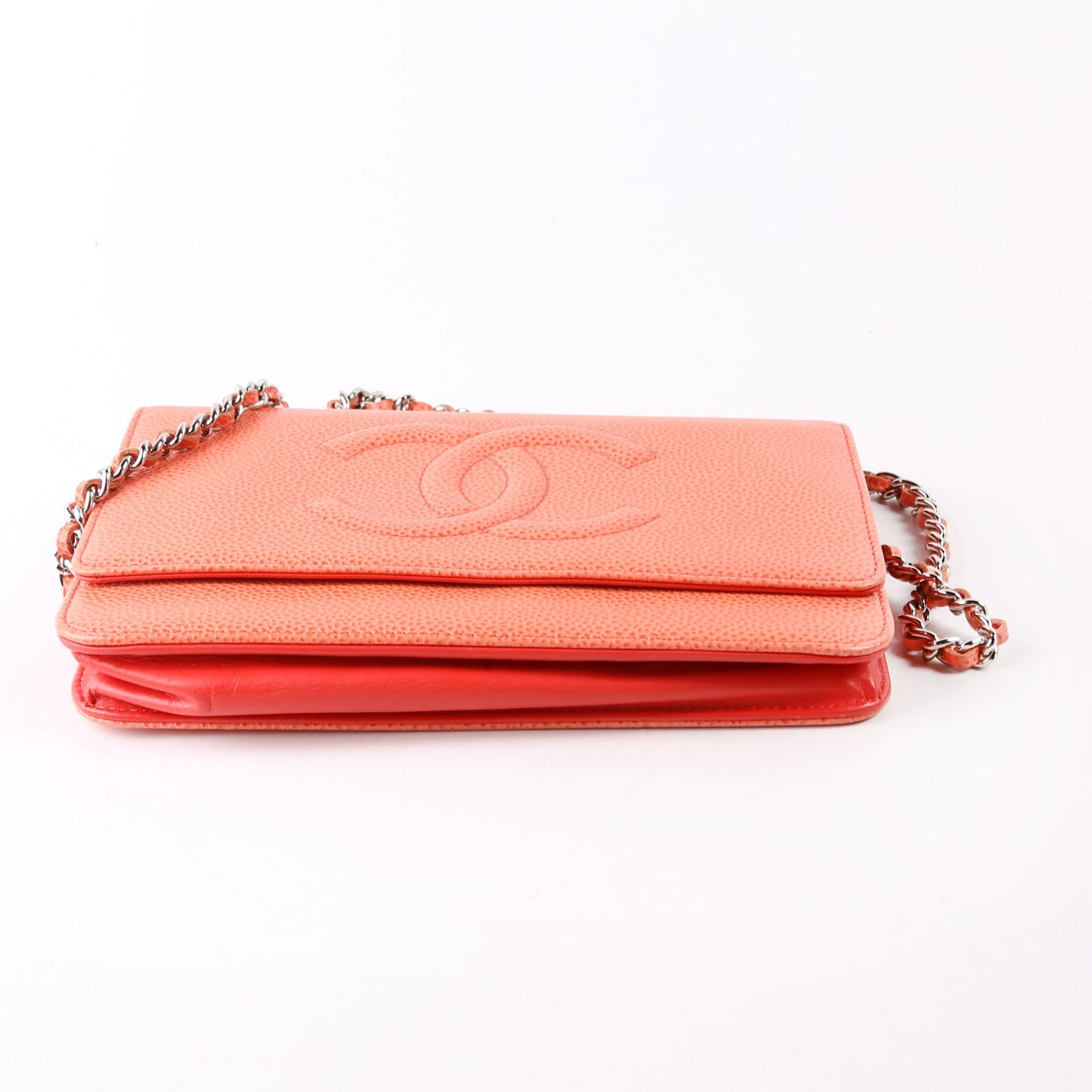 Chanel WOC Timeless CC Caviar Coral