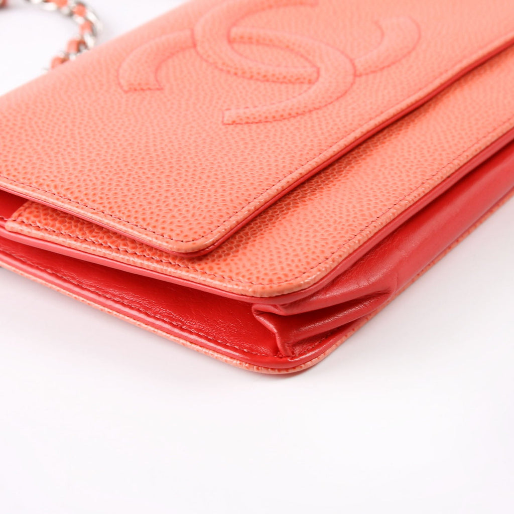 Chanel WOC Timeless CC Caviar Coral