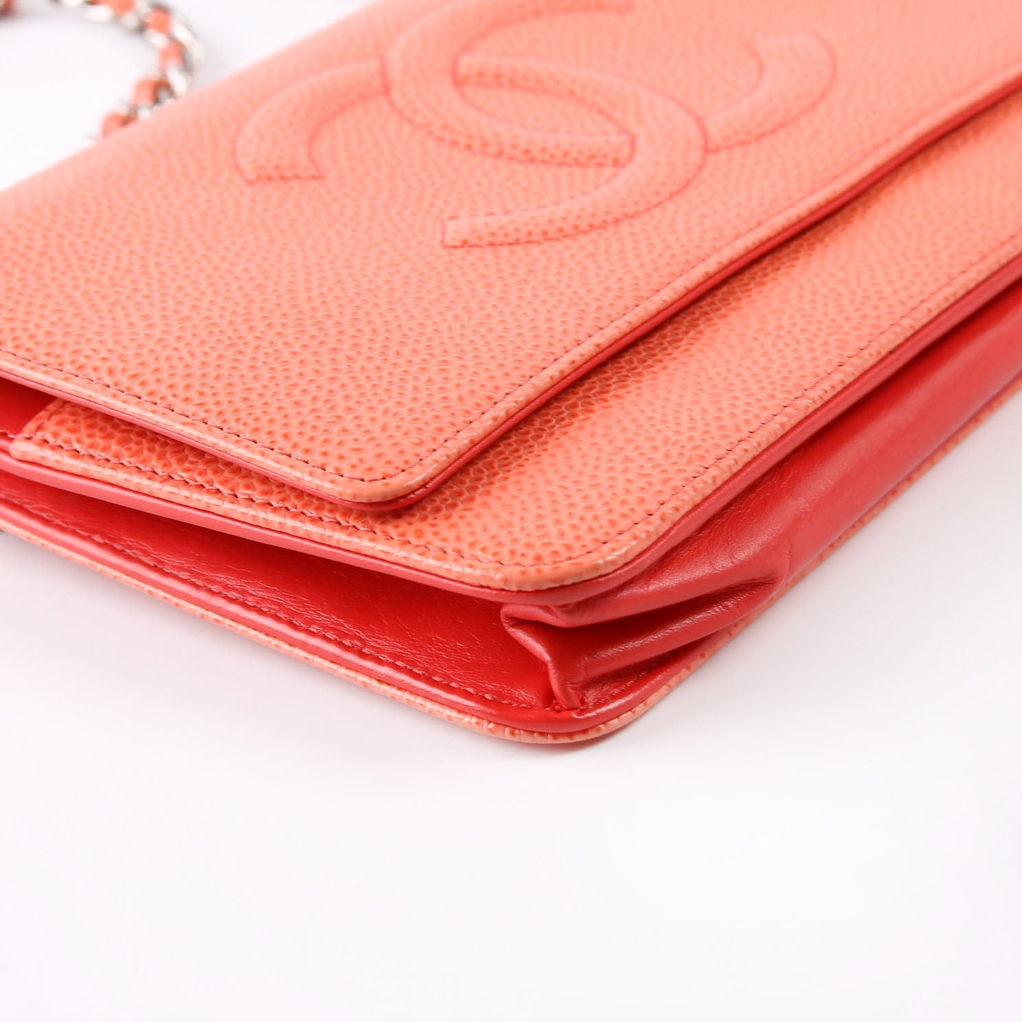 Chanel WOC Timeless CC Caviar Coral