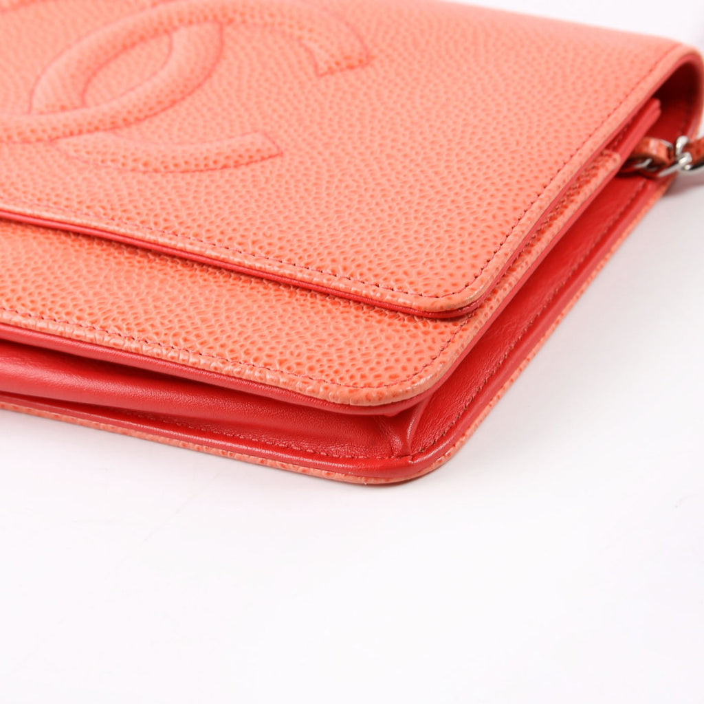 Chanel WOC Timeless CC Caviar Coral