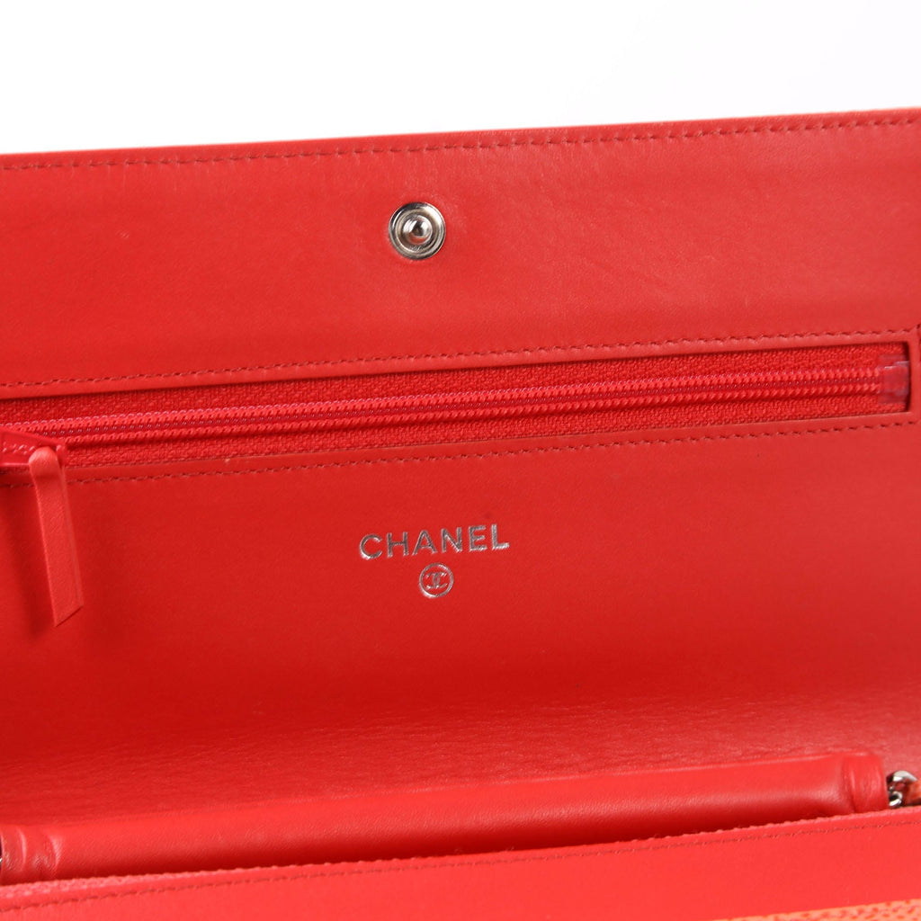 Chanel WOC Timeless CC Caviar Coral