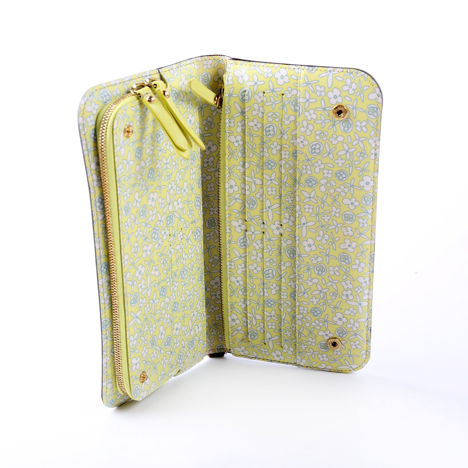 Louis Vuitton Insolite Wallet Fleuri Monogram Yellow