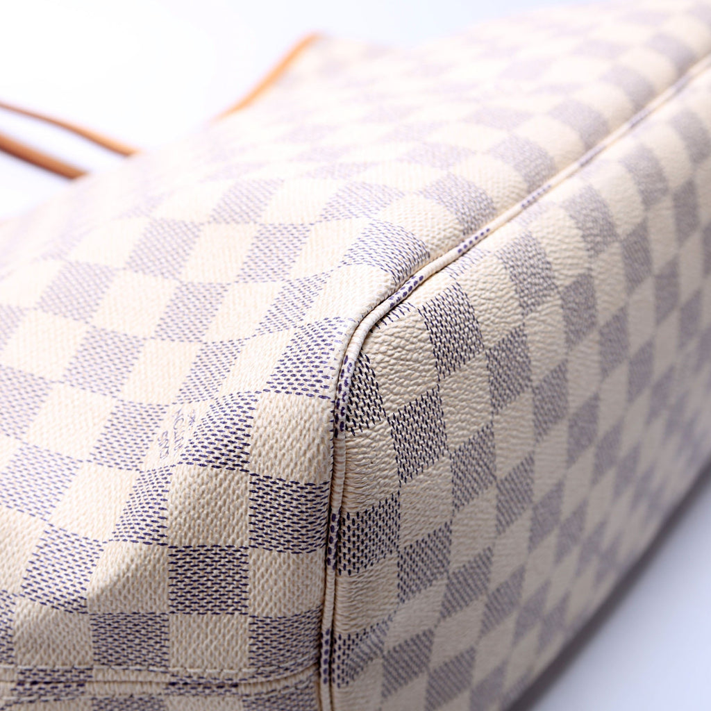 Louis Vuitton Neverfull W/Wallet MM Damier Azur