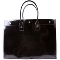 Saint Laurent Rive Gauche Patent Calfskin 587273 Black
