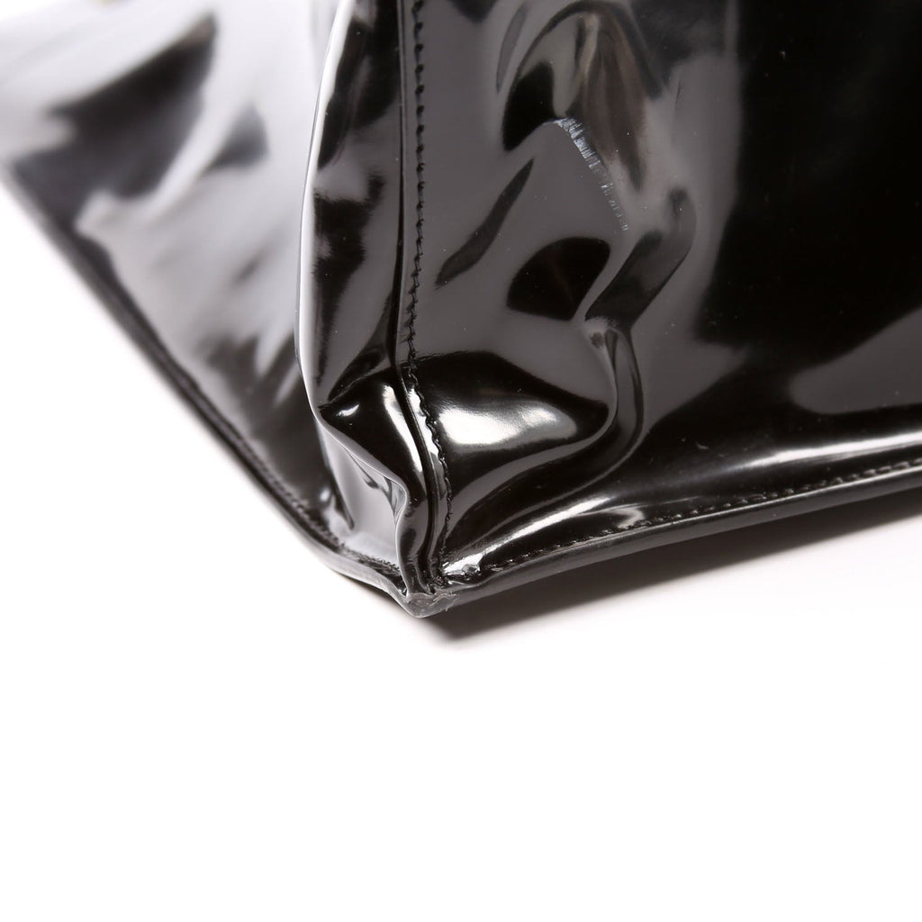 Saint Laurent Rive Gauche Patent Calfskin 587273 Black