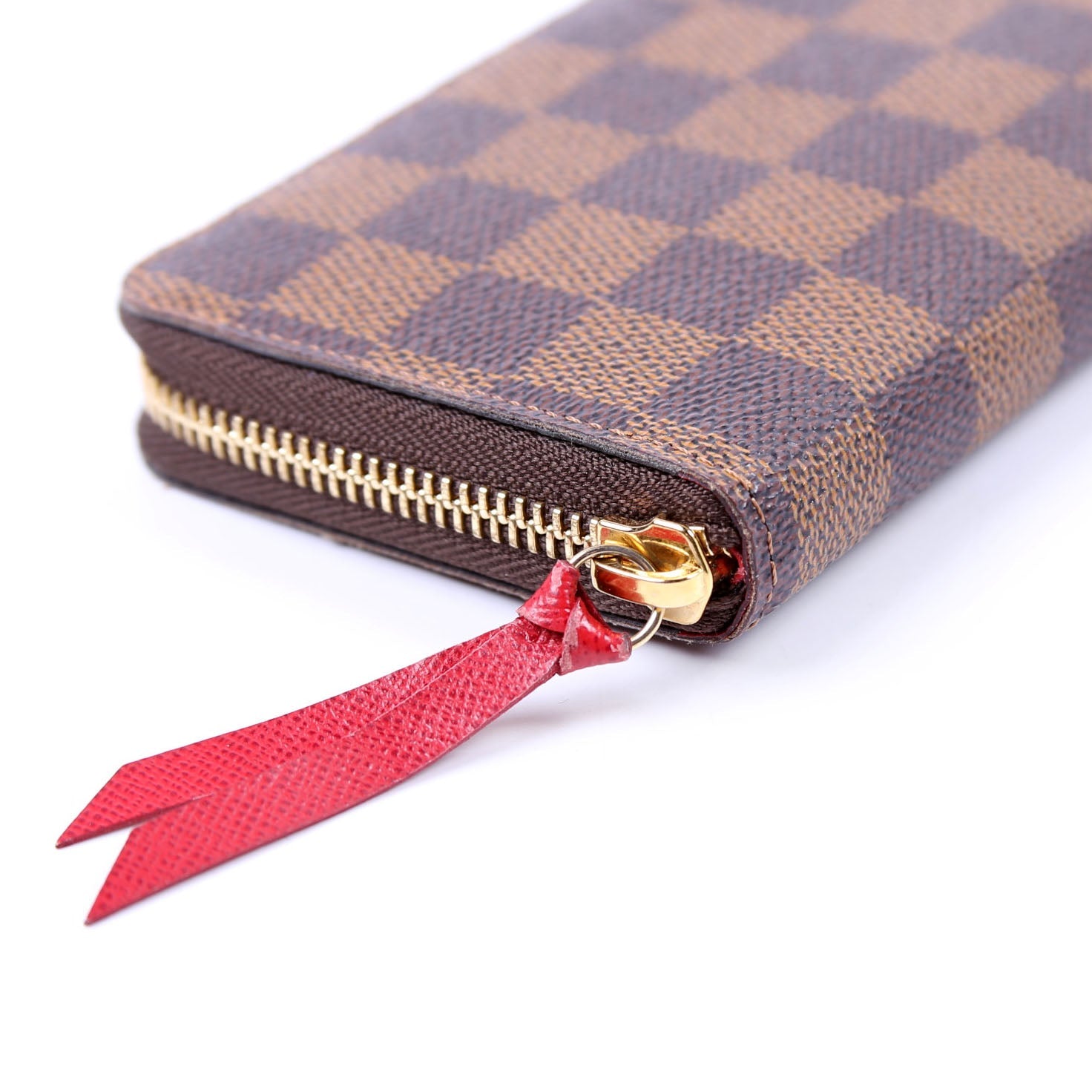 Louis Vuitton Clemence Waller Damier Ebene Red