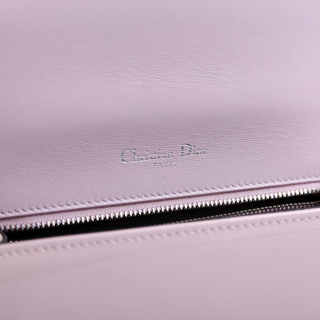 Christian Dior Diorama Patent Micro-Cannage Pink