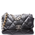 Chanel Quilted Goatskin 19 Large Flap RFID Black