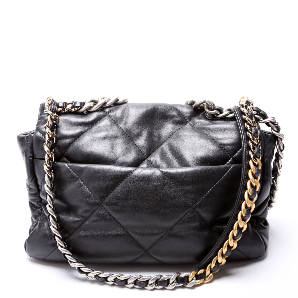 Chanel Quilted Goatskin 19 Large Flap RFID Black
