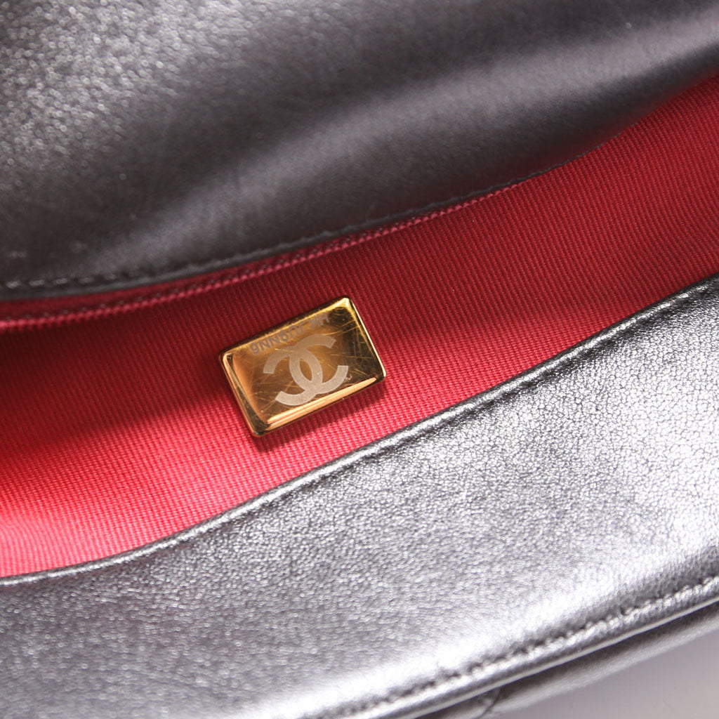 Chanel Quilted Goatskin 19 Large Flap RFID Black