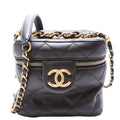 Chanel CC Vanity Case With Chain Small RFID Black