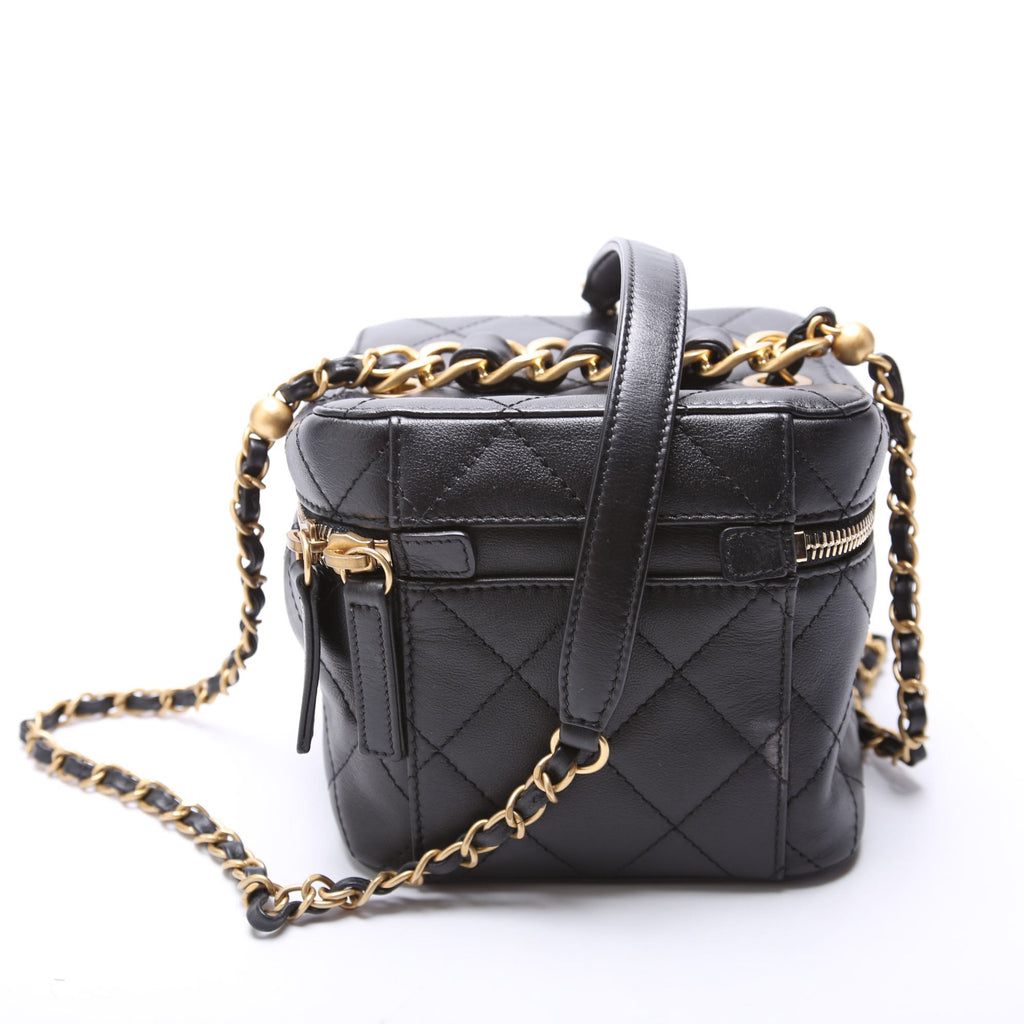 Chanel CC Vanity Case With Chain Small RFID Black