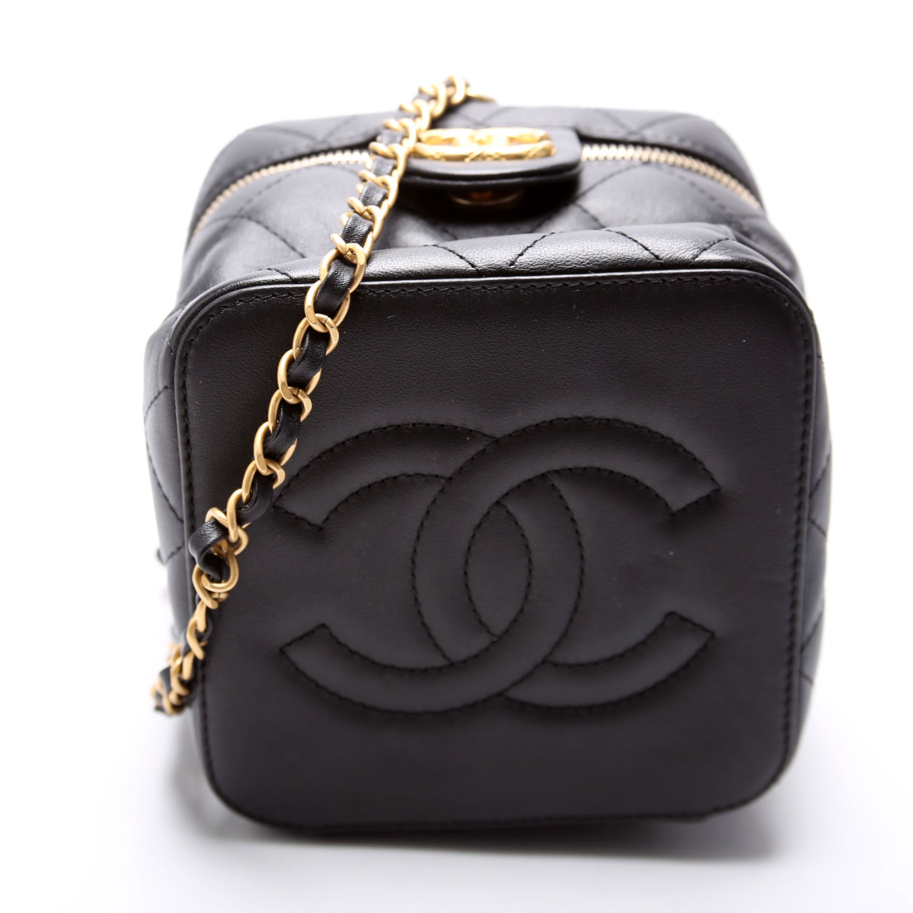 Chanel CC Vanity Case With Chain Small RFID Black