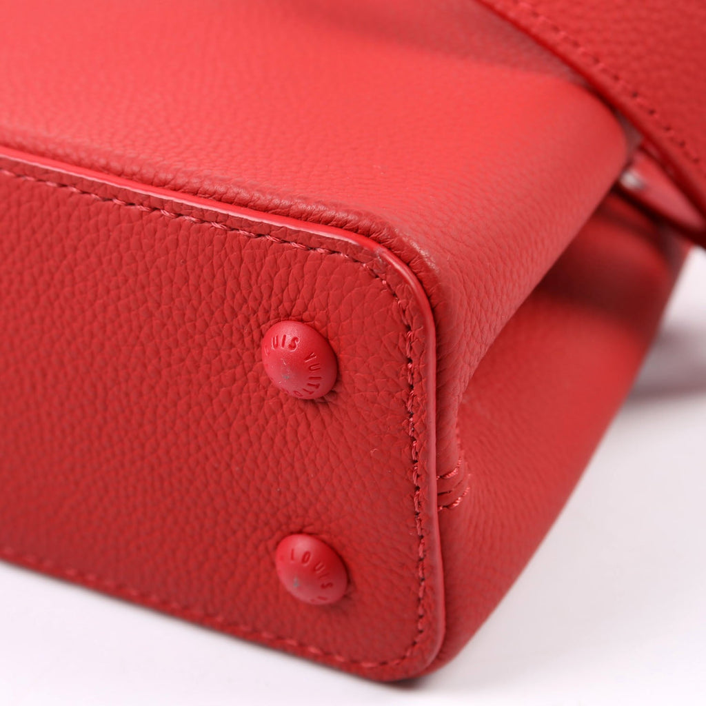 Louis Vuitton Capucines Mini Taurillon Monochrome Red