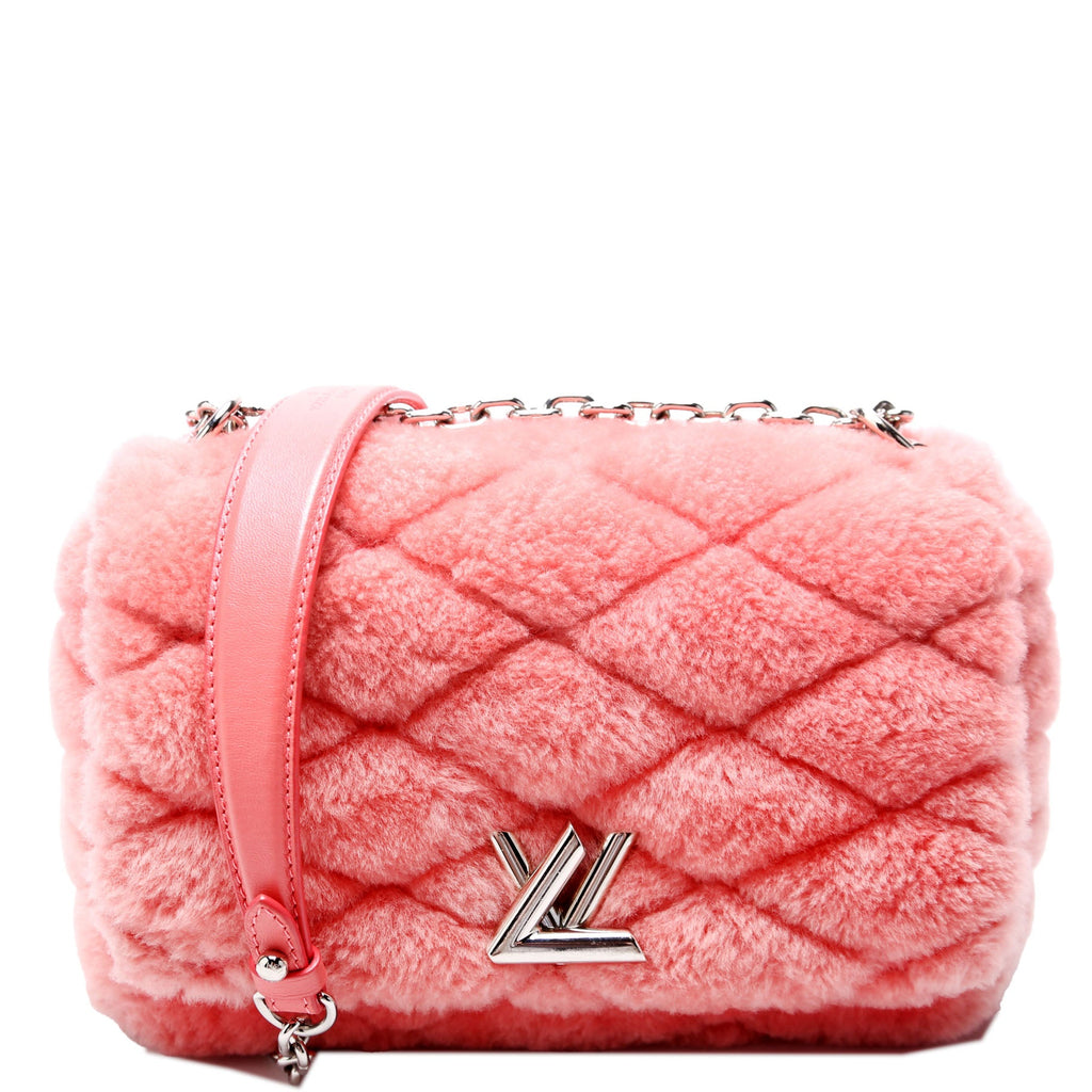 Louis Vuitton Malletage Twist Go-14 PM Fur Pink