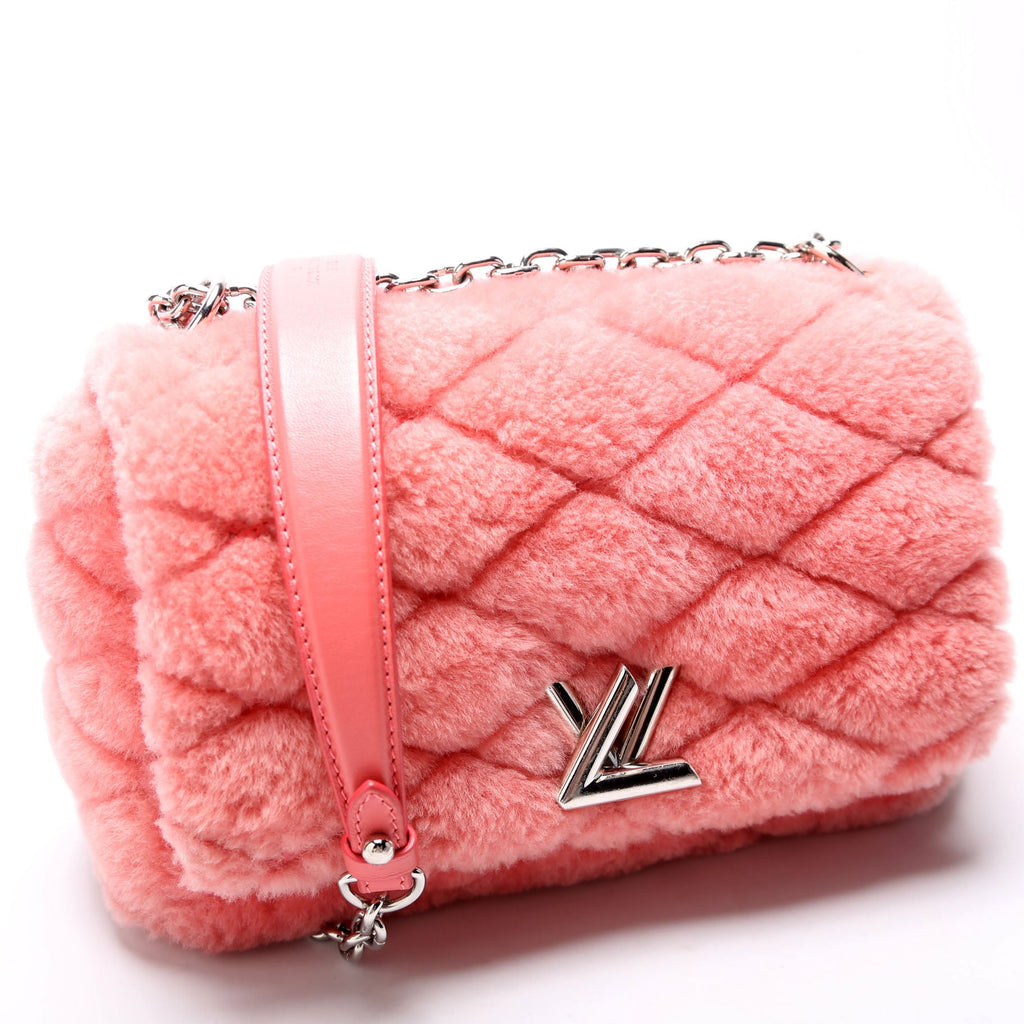 Louis Vuitton Malletage Twist Go-14 PM Fur Pink