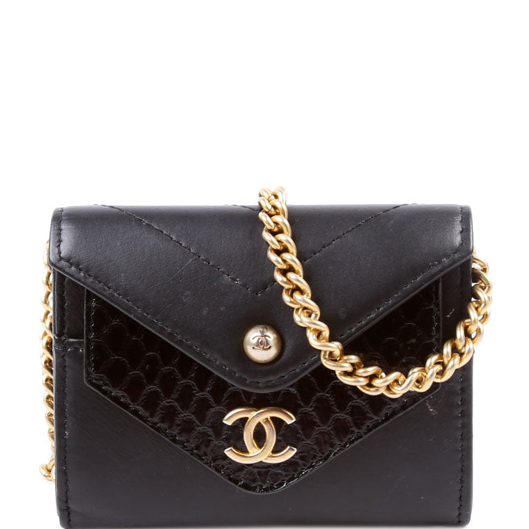 Chanel Envelope Flap Card Case On Chain 26M