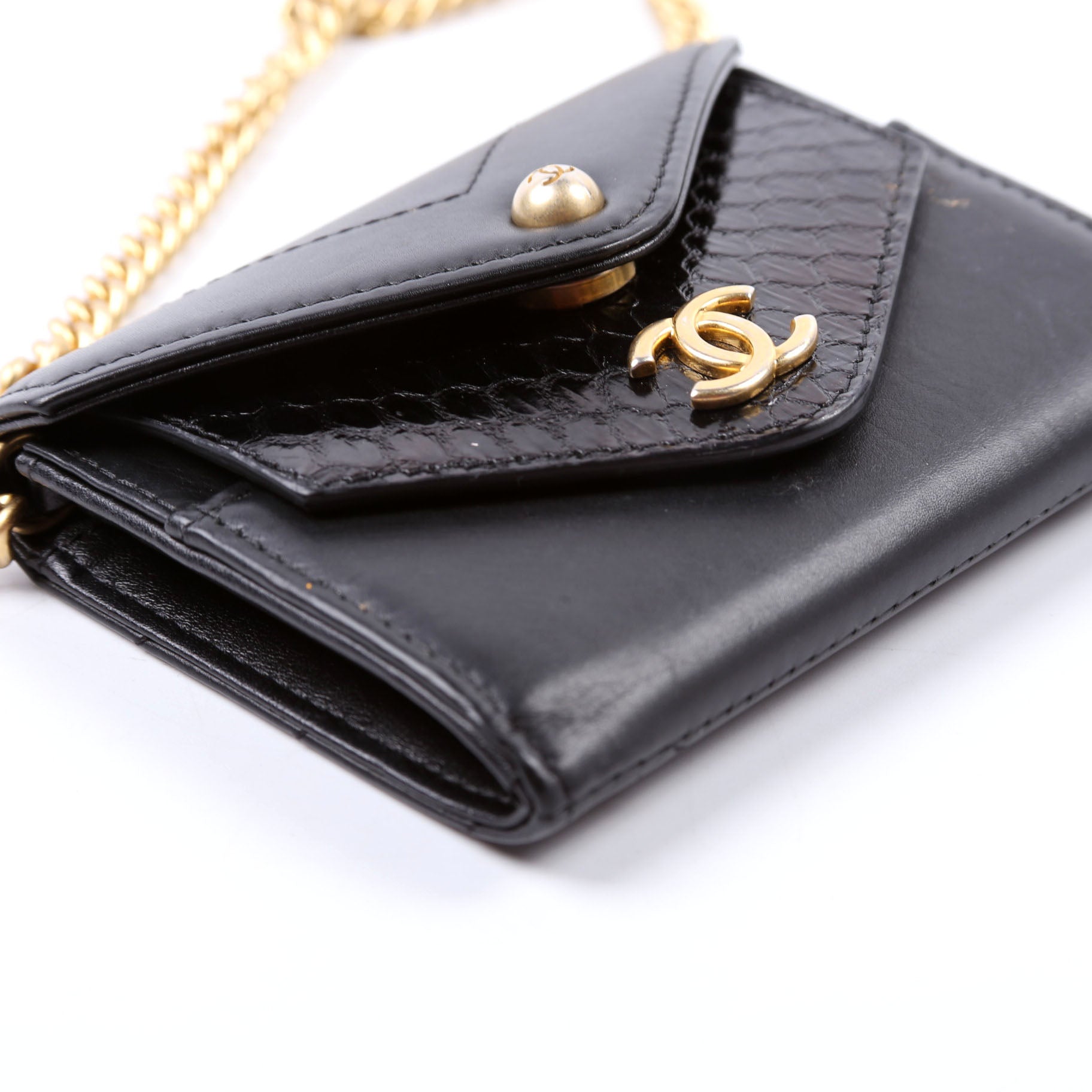 Chanel Envelope Flap Card Case On Chain 26M