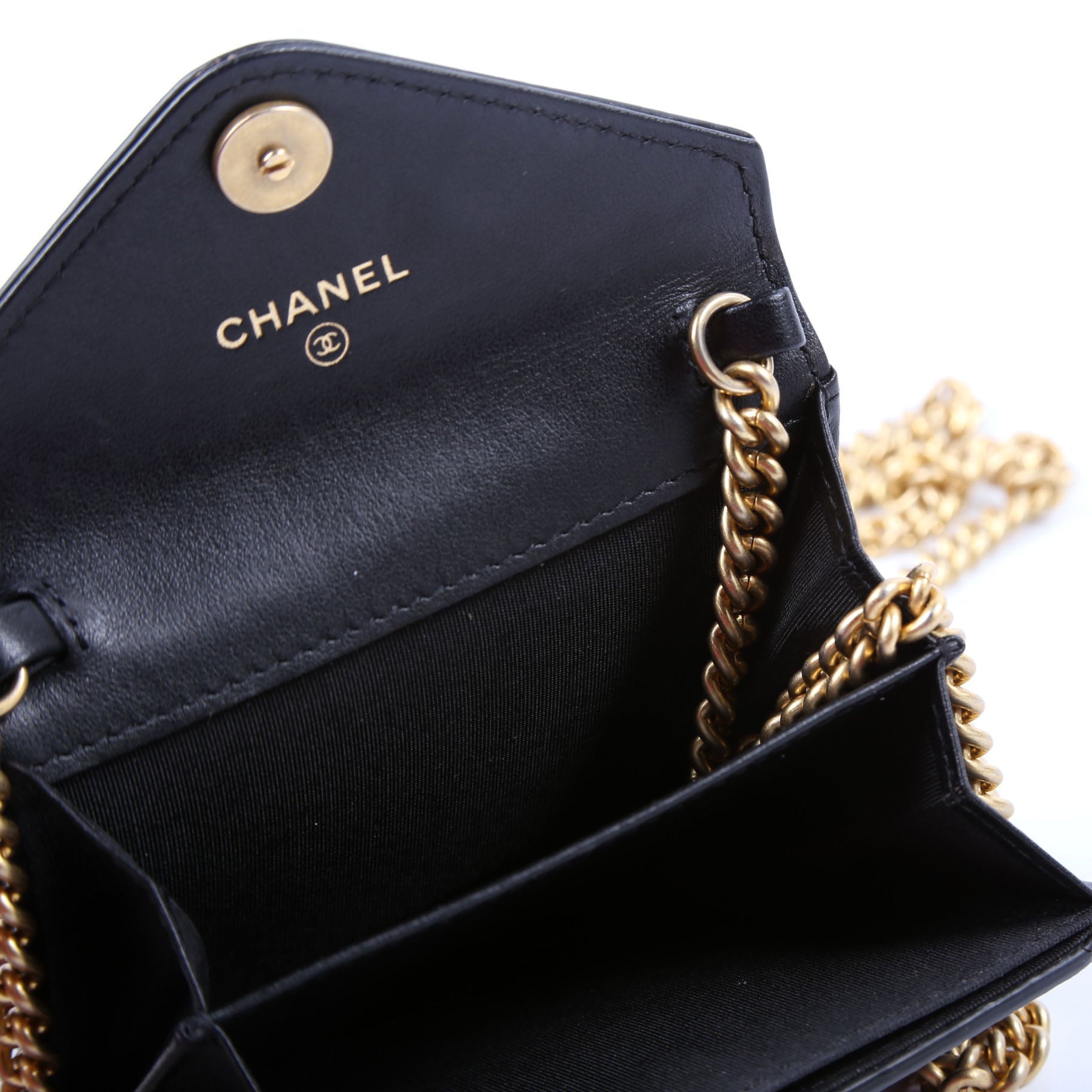 Chanel Envelope Flap Card Case On Chain 26M